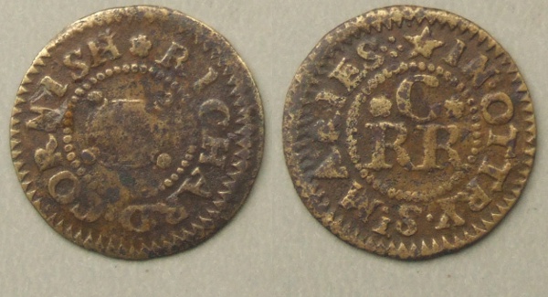 Ottery St. Mary, Richard Cornish farthing token N---